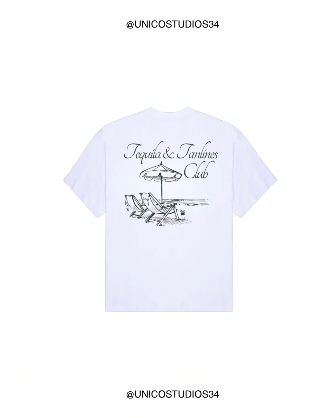 ÚNICO STUDIOS TEQUILA TANLINES T-SHIRT - White