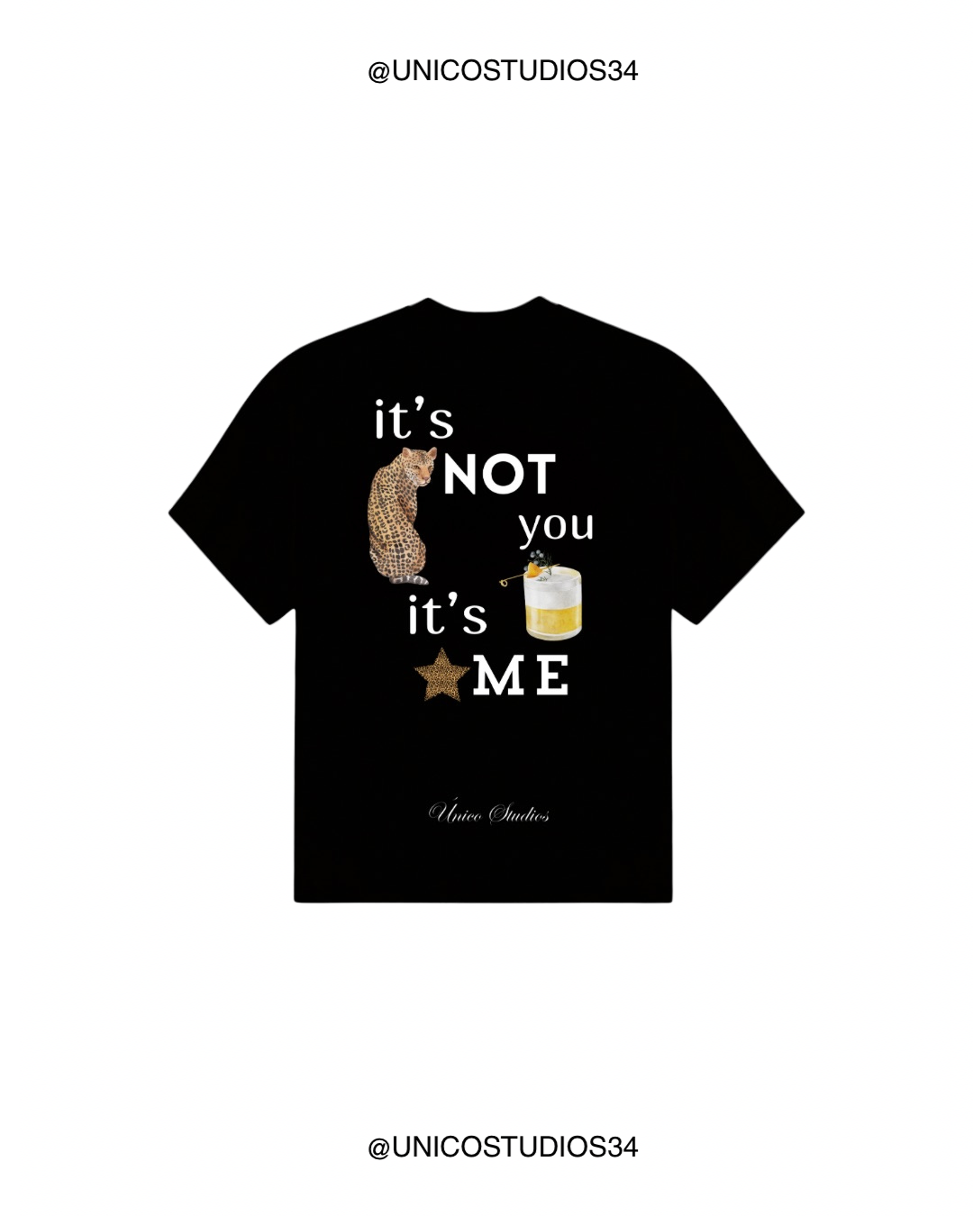 ÚNICO STUDIOS ITS NOT YOU ITS ME T-SHIRT - Black