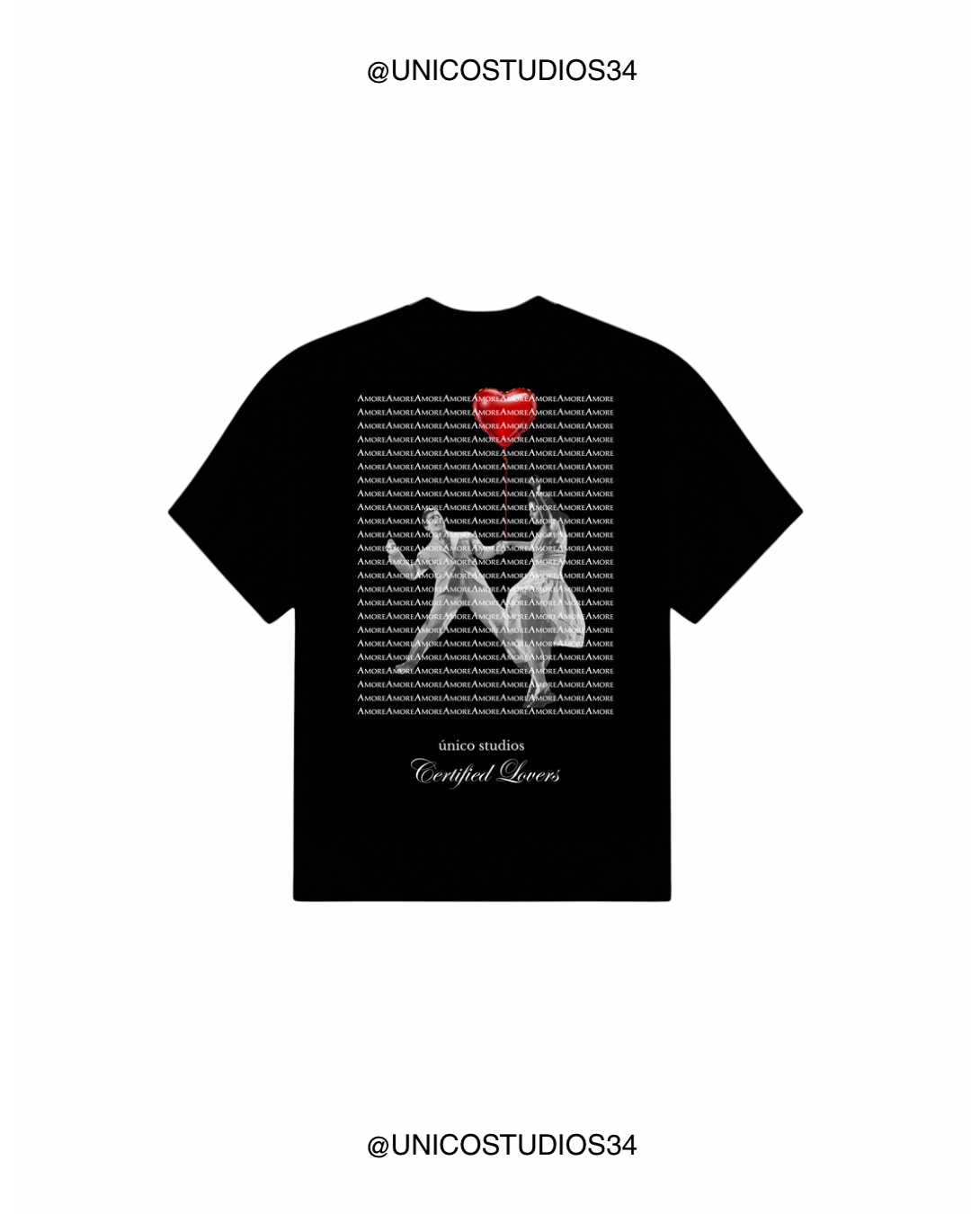 ÚNICO STUDIOS AMORE T-SHIRT - Black