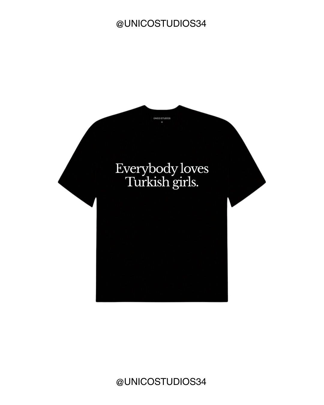 ÚNICO STUDIOS TURKISH GIRLS T-SHIRT - Black
