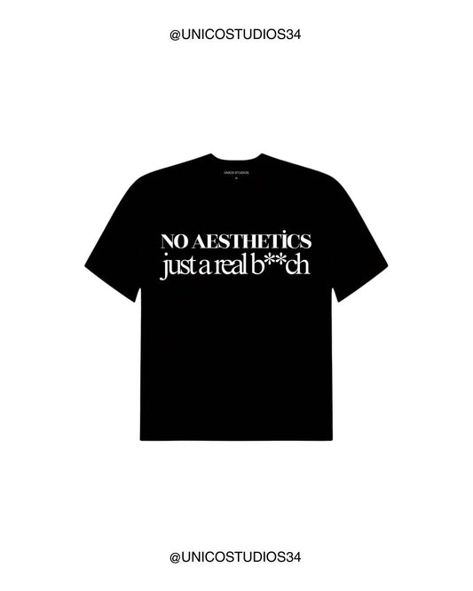 ÚNICO STUDIOS NO AESTHETICS T-SHIRT - Black