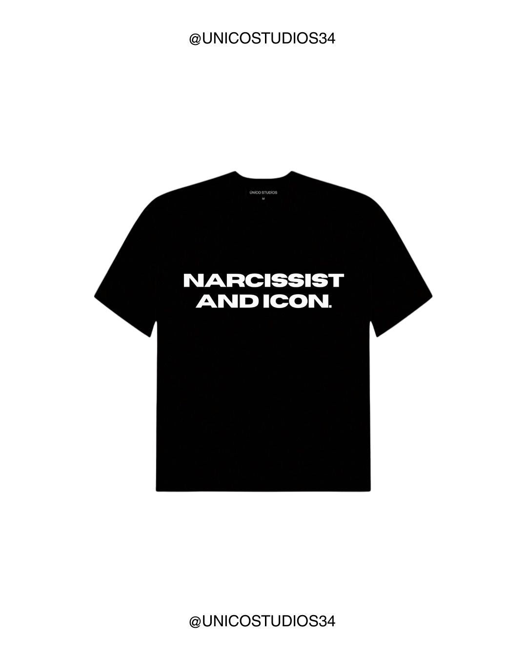 ÚNICO STUDIOS NARCISSIST AND ICON T-SHIRT - Black