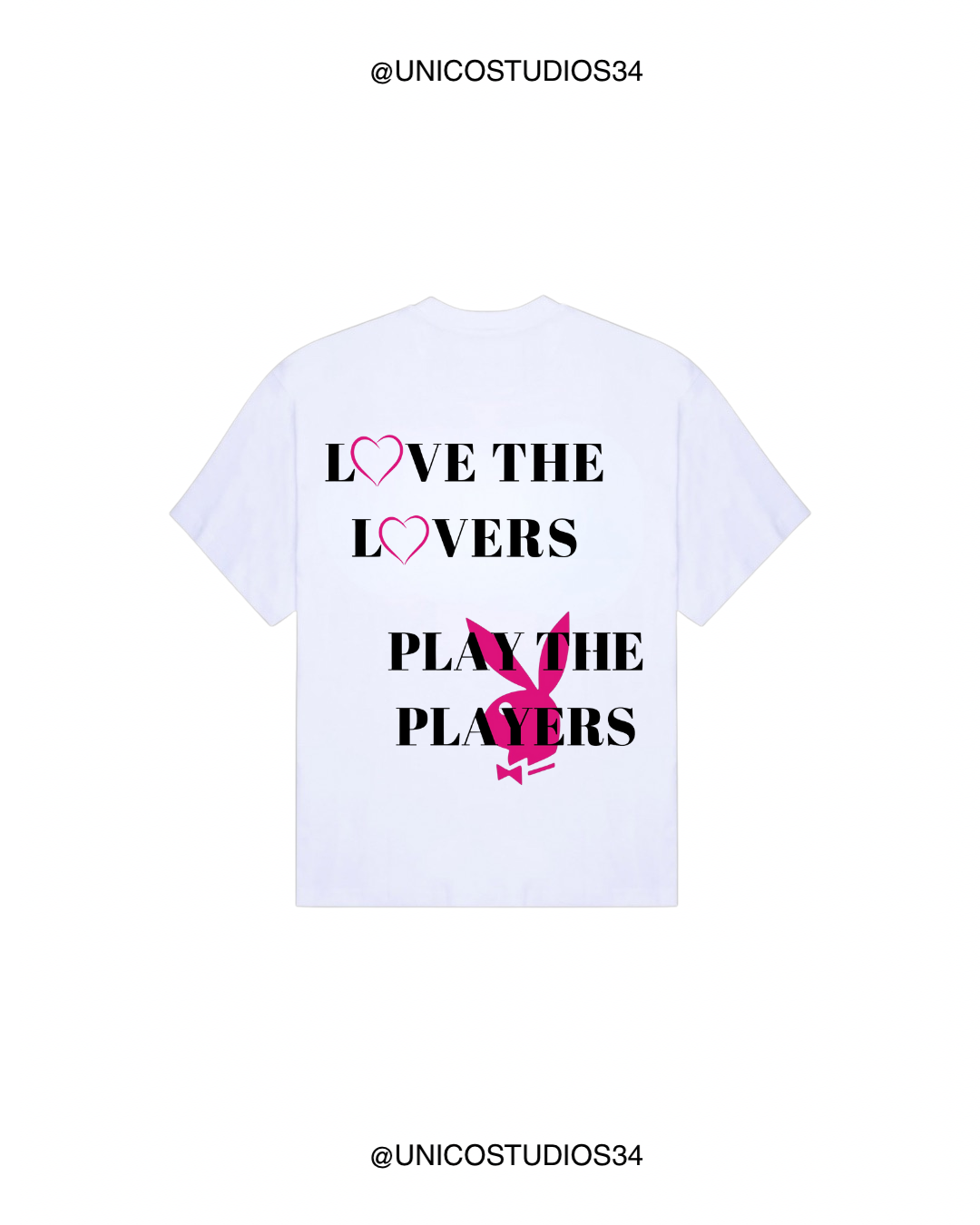 ÚNICO STUDIOS LOVE THE LOVERS T-SHIRT - White