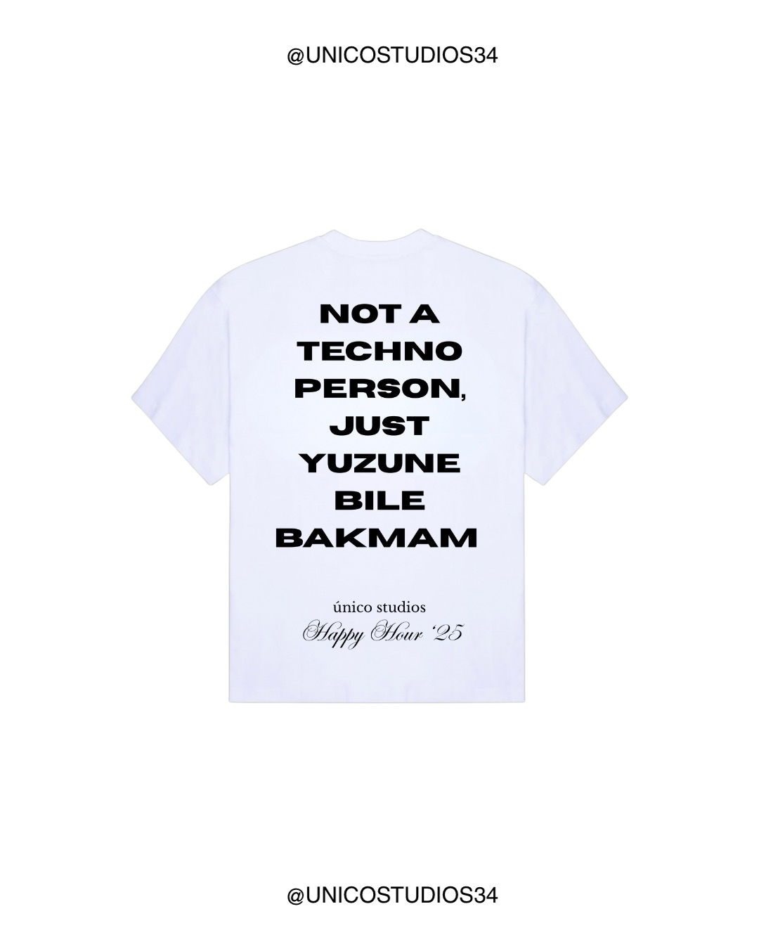 ÚNICO STUDIOS YUZUNE BILE BAKMAM T-SHIRT - White