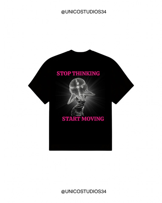 ÚNICO STUDIOS STOP THINKING T-SHIRT - Black