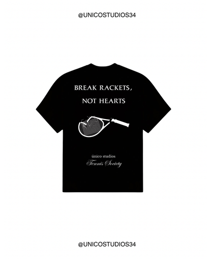 ÚNICO STUDIOS BREAK RACKETS T-SHIRT - Black