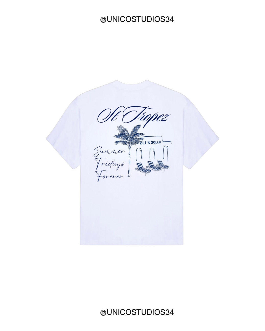 ÚNICO STUDIOS ST TROPEZ T-SHIRT - White