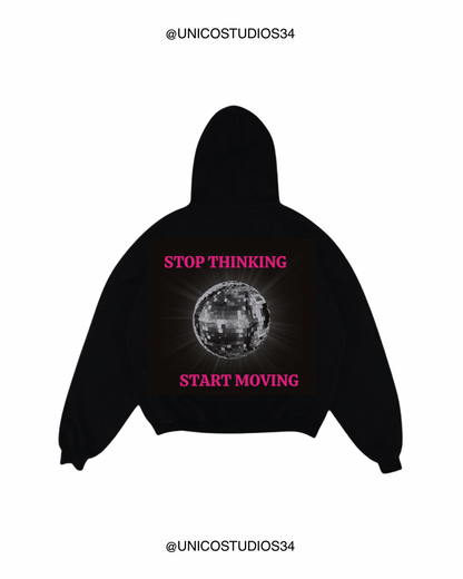 ÚNICO STUDIOS STOP THINKING HOODIE - Black