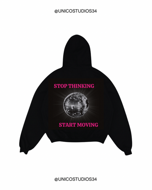 ÚNICO STUDIOS STOP THINKING HOODIE - Black