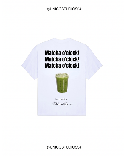 ÚNICO STUDIOS MATCHA O'CLOCK T-SHIRT - White