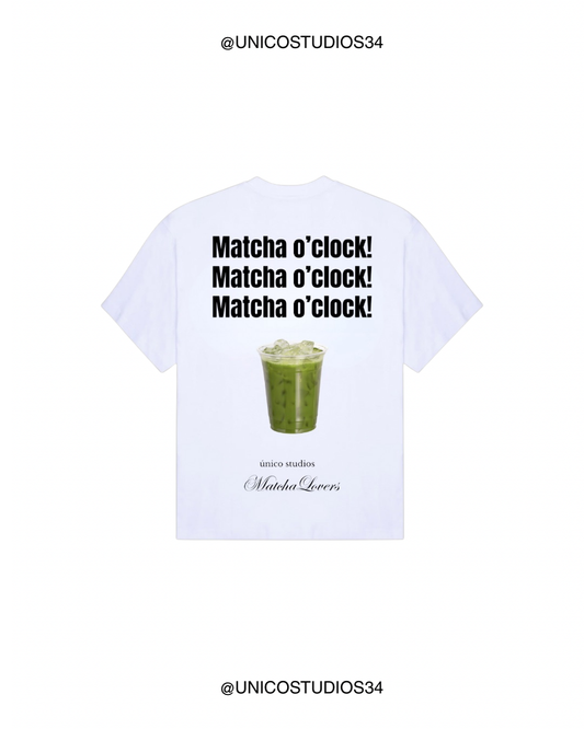 ÚNICO STUDIOS MATCHA O'CLOCK T-SHIRT - White