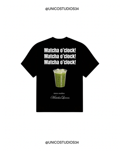 ÚNICO STUDIOS MATCHA OCLOCK T-SHIRT - Black