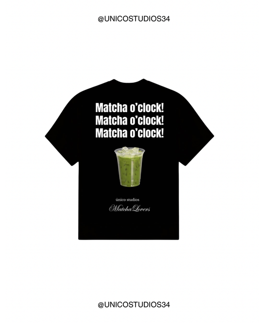 ÚNICO STUDIOS MATCHA OCLOCK T-SHIRT - Black