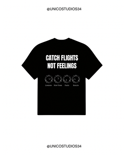 ÚNICO STUDIOS CATCH FLIGHTS T-SHIRT - Black