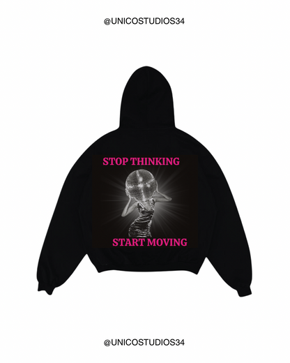 ÚNICO STUDIOS STOP THINKING HOODIE - Black