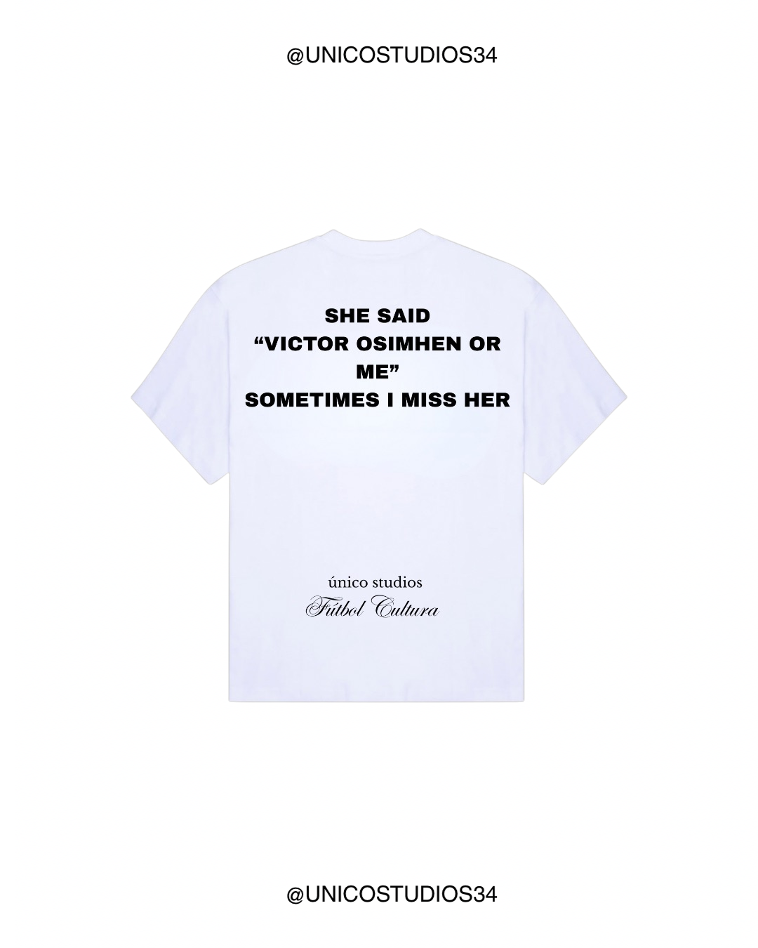 ÚNICO STUDIOS OSIMHEN T-SHIRT - White
