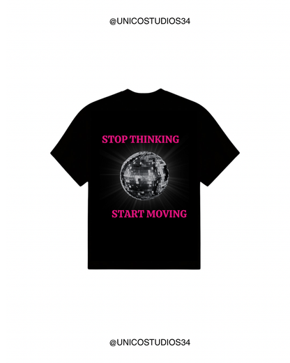 ÚNICO STUDIOS STOP THINKING T-SHIRT - Black