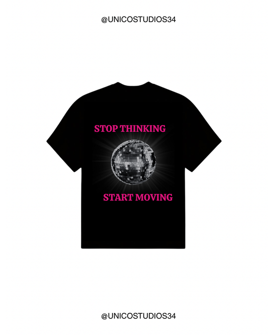 ÚNICO STUDIOS STOP THINKING T-SHIRT - Black