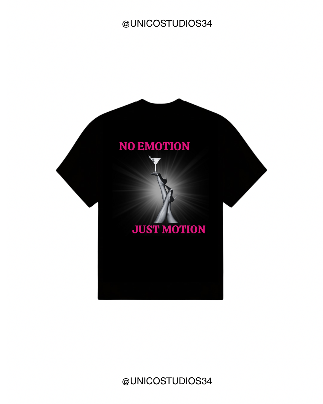 ÚNICO STUDIOS NO EMOTION T-SHIRT - Black