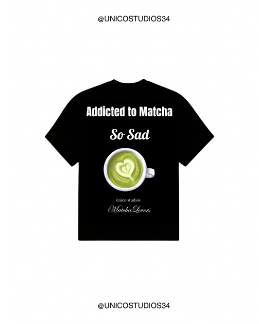 ÚNICO STUDIOS MATCHA SO SAD T-SHIRT - Black