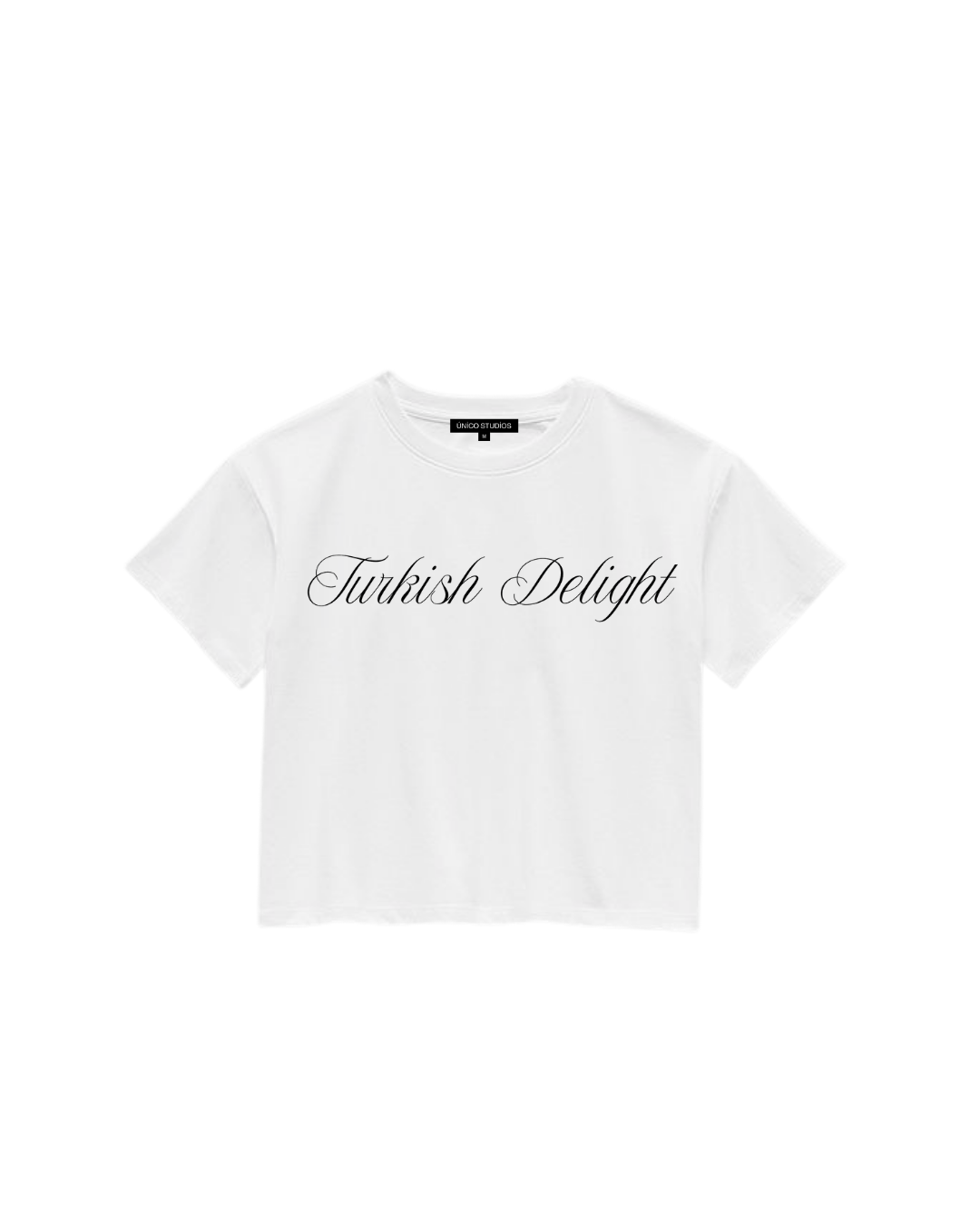 ÚNICO STUDIOS TURKISH DELIGHT CROP T-SHIRT - White