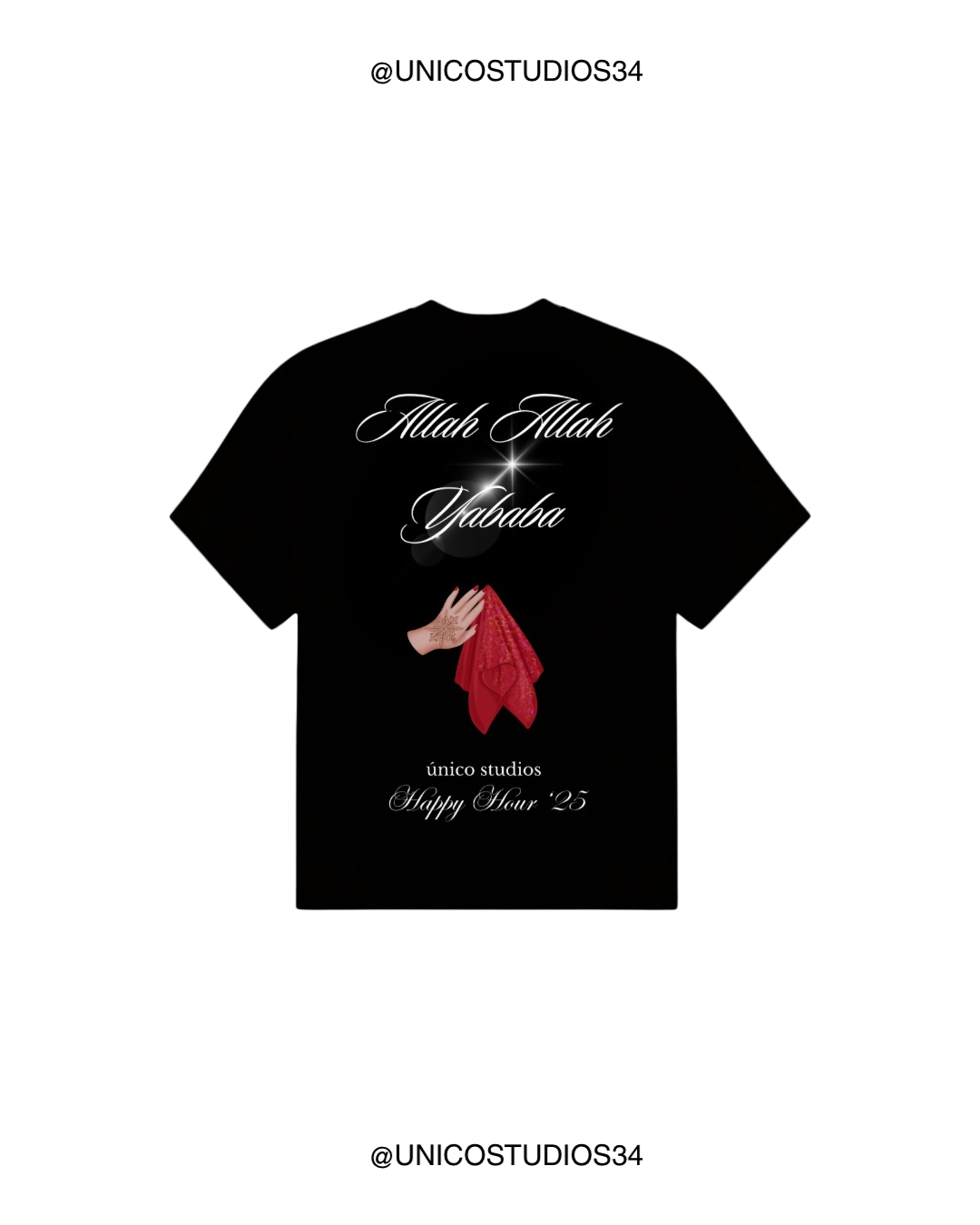 ÚNICO STUDIOS YABABA T-SHIRT - Black