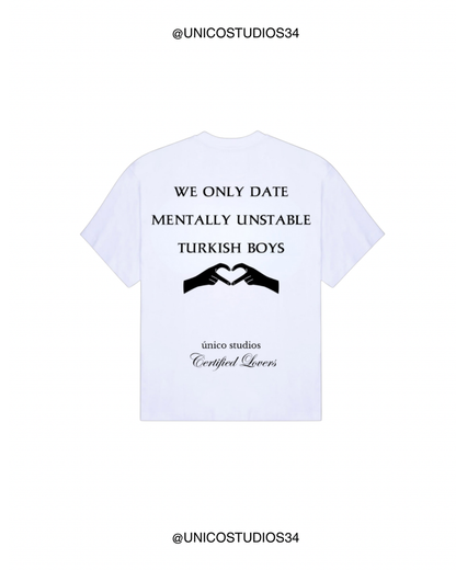 ÚNICO STUDIOS MENTALLY UNSTABLE TURKISH BOYS T-SHIRT - White