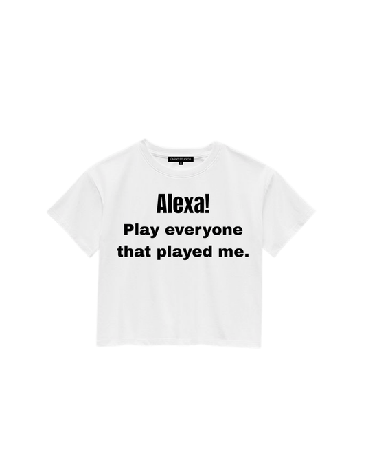 ÚNICO STUDIOS ALEXA CROP T-SHIRT - White