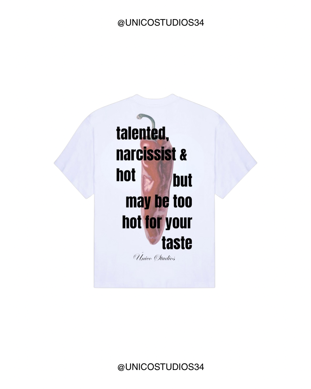 ÚNICO STUDIOS TOO HOT T-SHIRT - White
