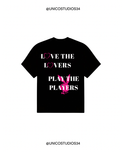 ÚNICO STUDIOS LOVE THE LOVERS T-SHIRT - Black