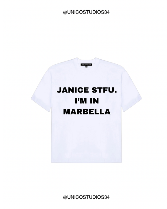 ÚNICO STUDIOS JANICE STFU T-SHIRT - White