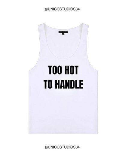 ÚNICO STUDIOS TOO HOT TO HANDLE WOMEN’S TANK TOP - White