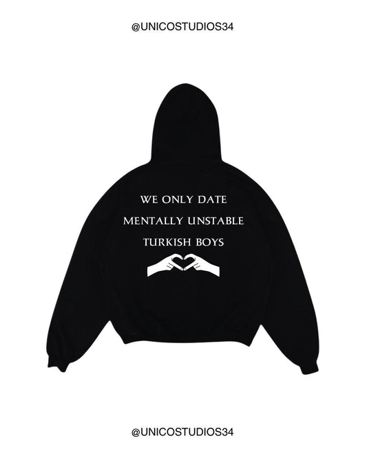 ÚNICO STUDIOS WE ONLY DATE HOODIE - Black