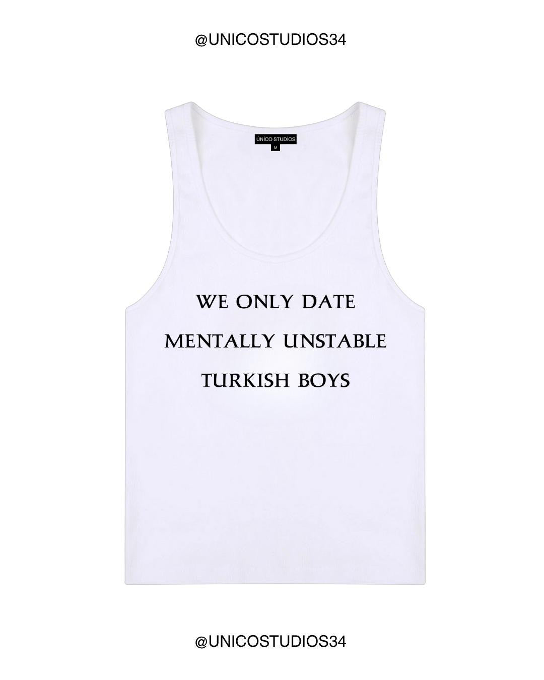 ÚNICO STUDIOS WE ONLY DATE WOMEN’S TANK TOP - White