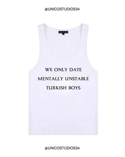 ÚNICO STUDIOS WE ONLY DATE WOMEN’S TANK TOP - White