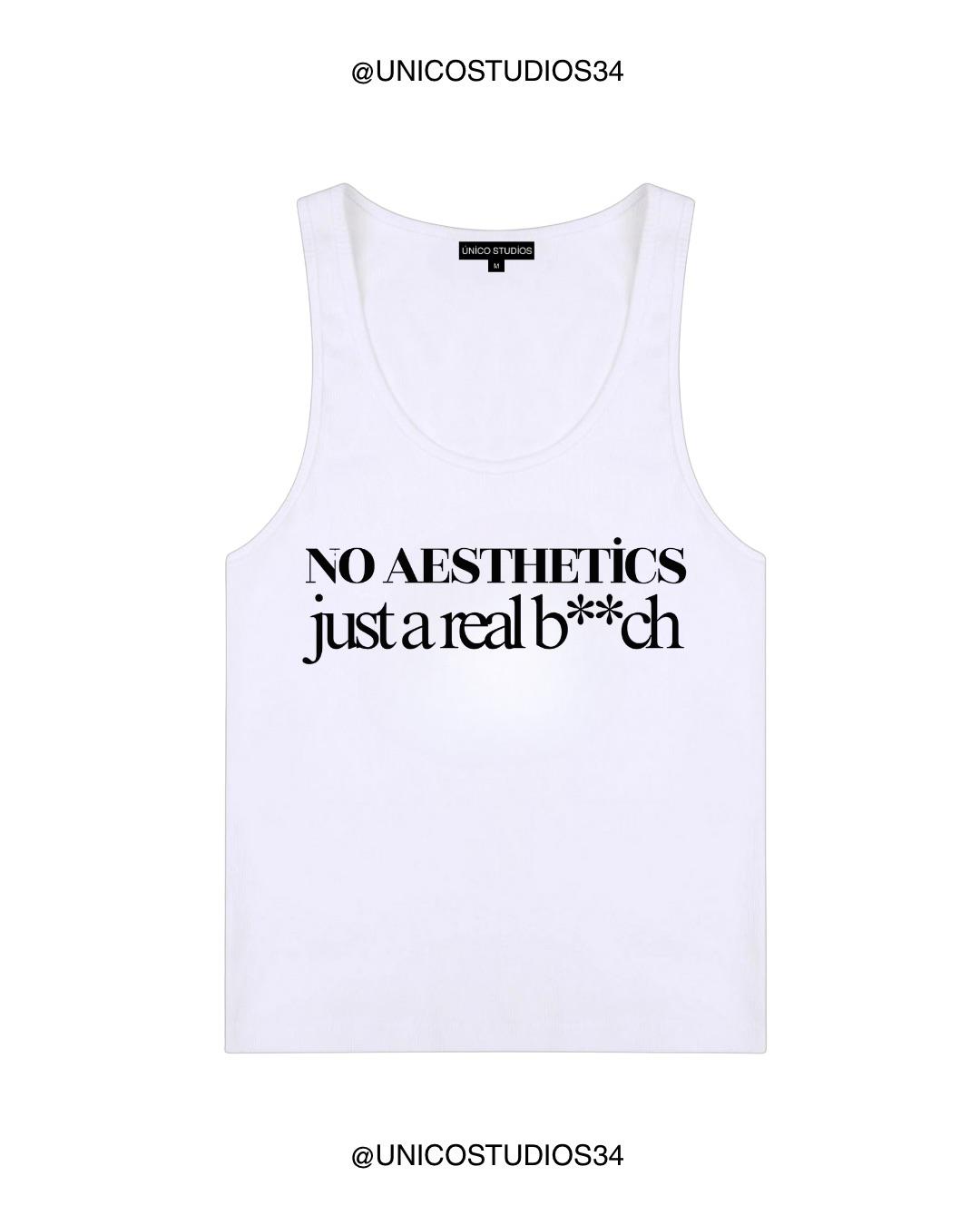 ÚNICO STUDIOS NO AESTHETICS WOMEN’S TANK TOP - White