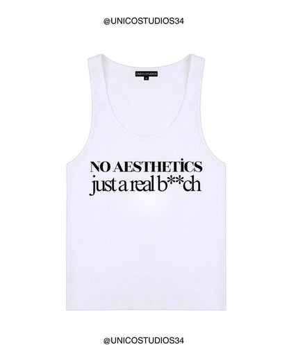 ÚNICO STUDIOS NO AESTHETICS WOMEN’S TANK TOP - White
