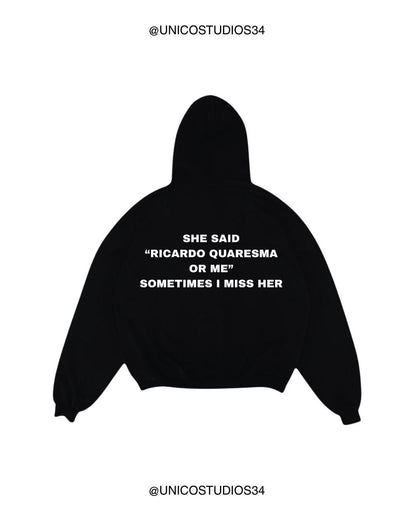 ÚNICO STUDIOS RICARDO QUARESMA OR ME HOODIE - Black