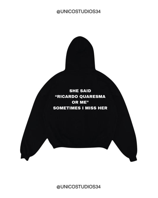 ÚNICO STUDIOS RICARDO QUARESMA OR ME HOODIE - Black