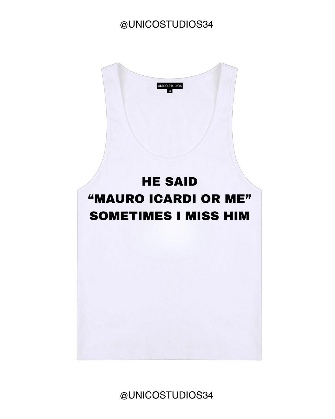 ÚNICO STUDIOS MAURO ICARDI OR ME WOMEN’S TANK TOP - White