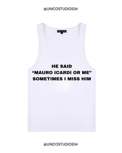 ÚNICO STUDIOS MAURO ICARDI OR ME WOMEN’S TANK TOP - White