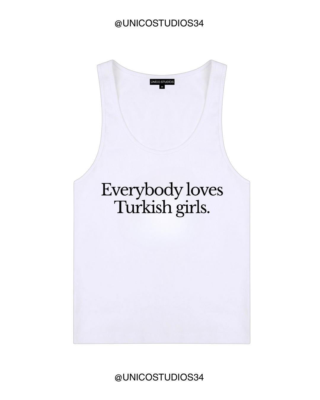 ÚNICO STUDIOS TURKISH GIRLS WOMEN’S TANK TOP - White