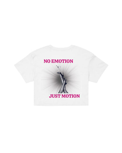 ÚNICO STUDIOS NO EMOTION CROP T-SHIRT - White
