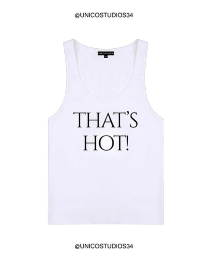 ÚNICO STUDIOS THAT'S HOT! WOMEN’S TANK TOP - White