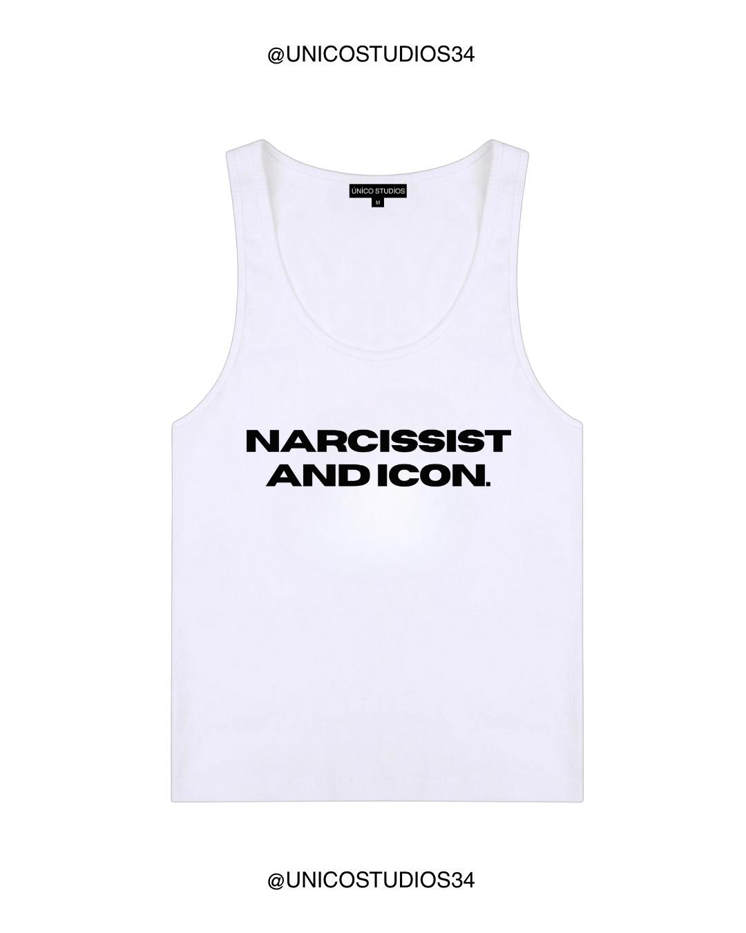 ÚNICO STUDIOS NARCISSIST AND ICON WOMEN’S TANK TOP - White