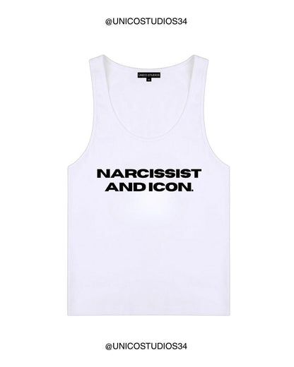 ÚNICO STUDIOS NARCISSIST AND ICON WOMEN’S TANK TOP - White