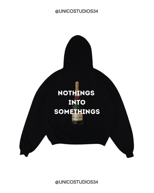 ÚNICO STUDIOS NOTHINGS INTO SOMETHINGS HOODIE - Black