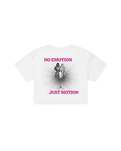 ÚNICO STUDIOS NO EMOTION CROP T-SHIRT - White