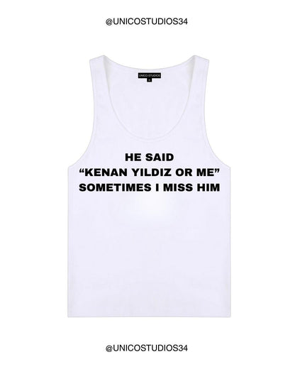 ÚNICO STUDIOS KENAN YILDIZ OR ME WOMEN’S TANK TOP - White