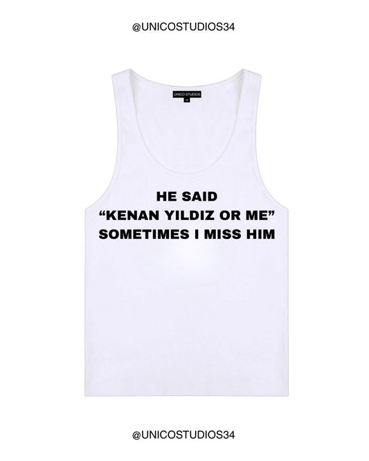 ÚNICO STUDIOS KENAN YILDIZ OR ME WOMEN’S TANK TOP - White